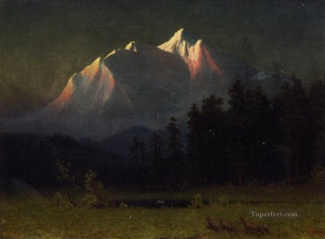Albert Bierstadt Painting - Western Landscape Albert Bierstadt